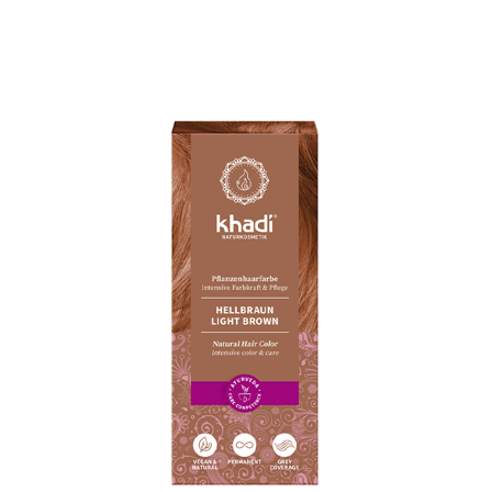 Khadi Naturlig hårfarge Lysebrun 100 g