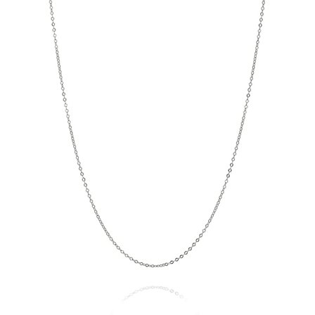 Sterling Silver Halsband, Lång Kedja Silver Halsband För Kvinnor, Minimalistisk Fin Silver Halsband, Enkelt Sterling Silver Handgjort Smycke Av 