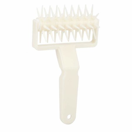 Pizzadejspind i plast med pigge til tynd pizzadej - forhindrer blærer - brød, kager, wienerbrød - gør-det-selv køkkenbageredskaber