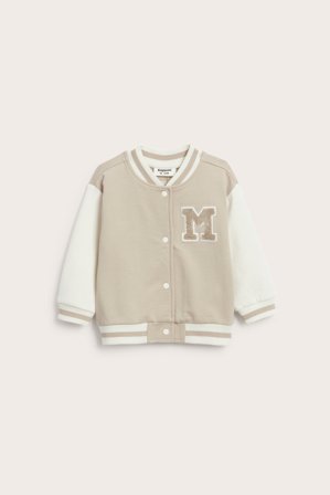 Kappahl | Baseballjacka med brodyr Beige 68 | Beige