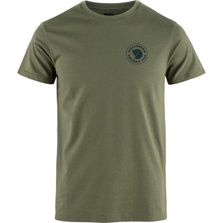 Fjällräven Men's 1960 Logo T-Shirt Top in Laurel Green | Size: XL, Organic Cotton/Polyester/Knit