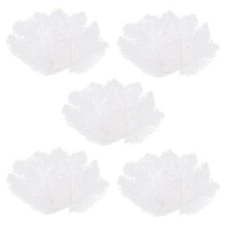 50 Stykker Hvide Naturlige Strudsefjer 20-25cm Bryllup DIY