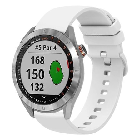 Silikonarmband för Garmin Approach S40 Vit