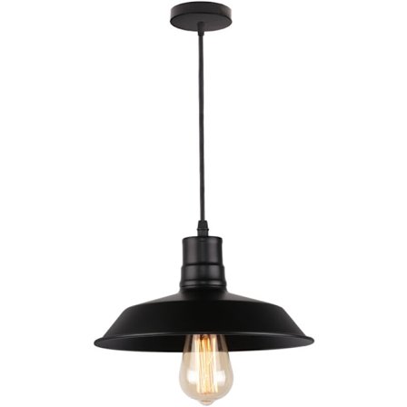 Retro taklampe i metall, hengende lampeskjerm for restaurant, kjøkken, kafé, loft