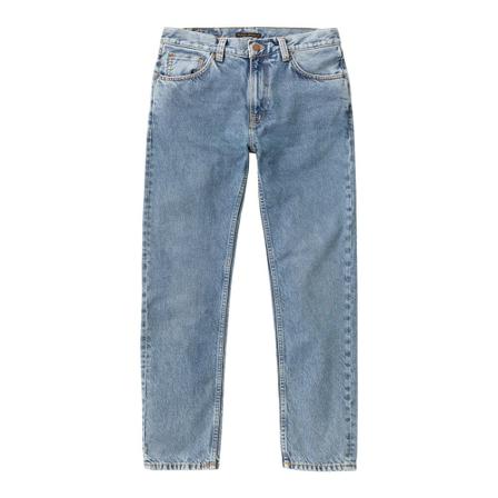 Nudie Jeans, Straight Trousers Blauw, Heren, Maat:W33 L30