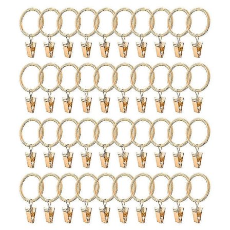 Gardinringe med klemmer, gardinringe til gardiner og gardinstænger