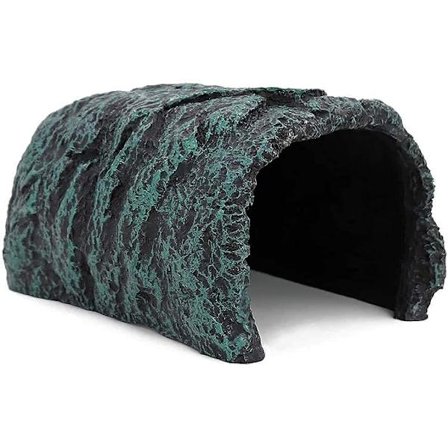 Stengrottsskydd för Sköldpadda - Gömställen för Reptil Akvarium Terrarium Dekoration Ornament (8.3 x 6 tum)