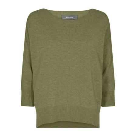 MOS Mosh Round-Neck Knitwear , Groen , Dames , Maat: XS Truis