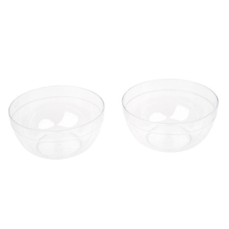 Kvinner 9cm x 4.5cm DIY ansiktsmaske klar plastskål mikser stativ 2 stk