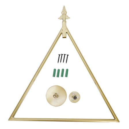 Seinäteline Pohjoismaiseen tyyliin Innovatiivinen kolmion muotoinen pyyhetelineen koriste kylpyhuoneeseen Kulta