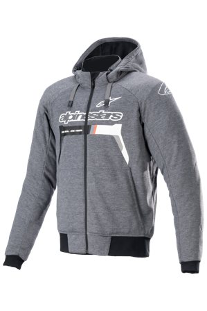 MC-Hoodie Alpinestars Chrome Ignition Grå/hvit S