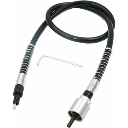 3,175 mm flexibel skaftadapter, används för flexförlängningssladdhållaren (svart) för Dremel borr och roterande slipmaskinkompatibilitetsverktyg