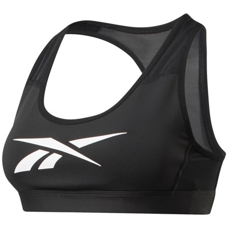 Reebok Women's Lux Racer Vector Sports Bra Women undergarment Black M