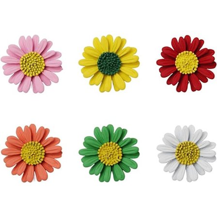 6 st Daisy blomma brosch kvinnor Daisy brosch för kvinnor kläder