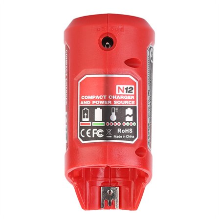 Kannettava USB-akkulaturi, adapteri ja virtalähde, sopii Milwaukee 48 - 59 - 1201 M12 -malleille