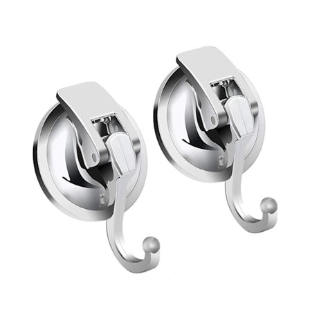 Stærke Vakuumsugekopkroge (2-pak), Specielt til Køkken & Badeværelse