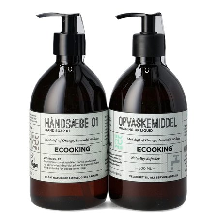 ECOOKING Håndsæbe og Opvaskemiddel Sampak 2 x 500 ml, Skincare, Håndpleje, Håndsæbe