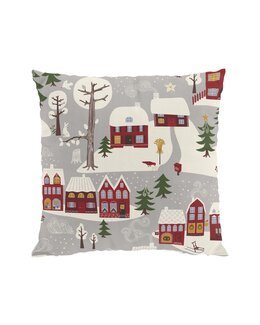 Kuddfodral Vintertid Grå - Arvidssons Textil