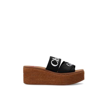 Chloé Wedge slides brun, Dam Flip-flops, Dam, Storlek: 40 EU