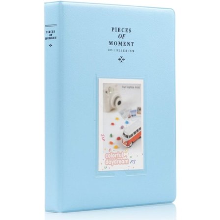 2025 Lämpligt Mini-album i fickformat för Fujifilm Instax Mini 7s 8 8+ 9 25 26 50s 70 90 Instant Camera (Blå)