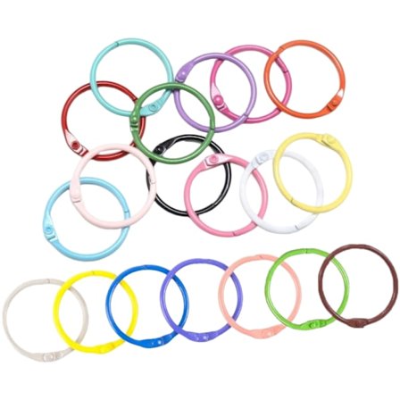 Kirjansidontarenkaat, Värikkäät kirjansidontarenkaat, Metalliset kirjansidontarenkaat, Sidontarenkaat, Metalliset sidontarenkaat, Muistikirjaan 