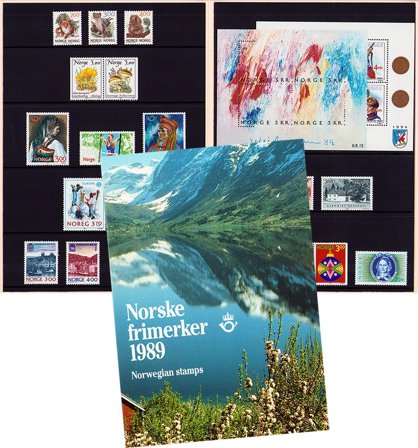 Norge - Årsmappe 1989 - Postfrisk