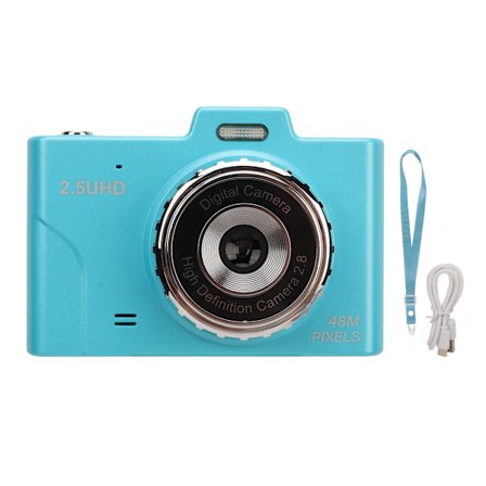 48MP HD-kamera 2,8 tuuman IPS-näyttö Silmälle ystävällinen Kannettava digitaalikamera Lapset Digitaalinen CCD-kamera Sininen