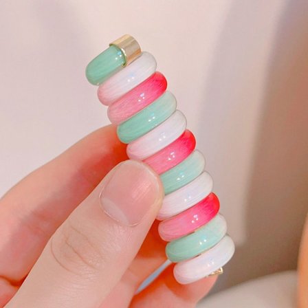 Spiralhårbånd Telefontrådshårbånd 12 12