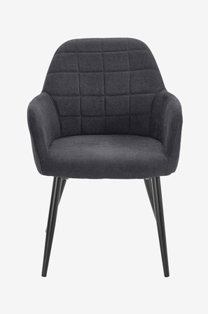 Loft24 - Matstol med armstöd MARA, 2-pack - Grå - Karmstolar - Från Homeroom