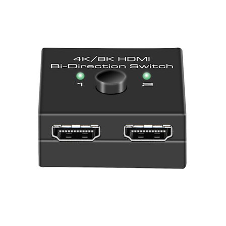 HDMI 8K 2 in 1 ut dubbelriktad switch