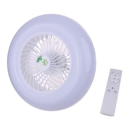 Mini LED takfläkt med ljus, E27 lamphuvud 3-blads modern fläktlampa bredspänning för hemmets sovsal kontor