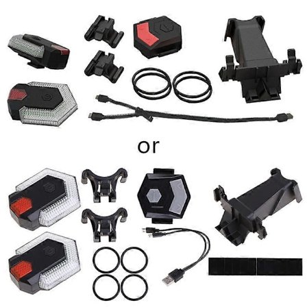 Cykelblinkers Fram och Bakljus med Smart Trådlös Fjärrkontroll Cykel Baklykta för Cykel Varningslampa