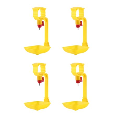 4 stk. Automatisk drikkebeger i plast for høns