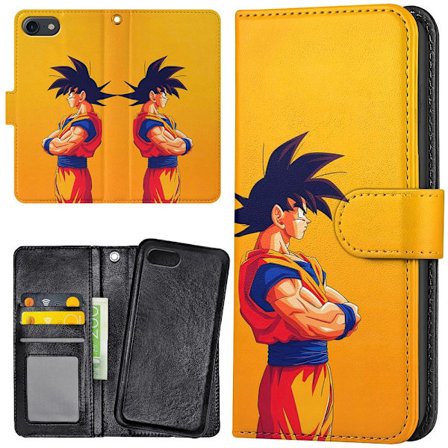 iPhone 7/8/SE - Plånboksfodral/Skal Goku