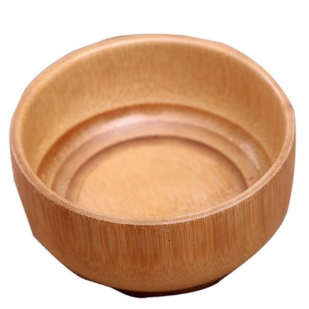 Kreativ naturlig bambuskål fruktdekoration fruktsallad nudelsoppa