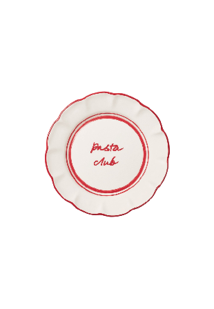 Pick A Poppy Bistro Assiett - 21.5 Cm Glas & porslin Röd