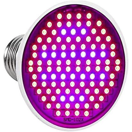 Ampull för LED-odling, E27-panel med fullspektrum, 300 LED-lampor för växthus, hydroponiska grönsaker, krukväxter och blommor