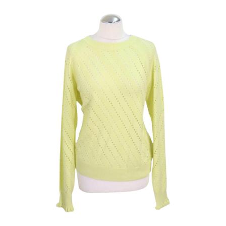 Chloé Pre-owned Cotton Trui , Geel , Dames , Maat: L