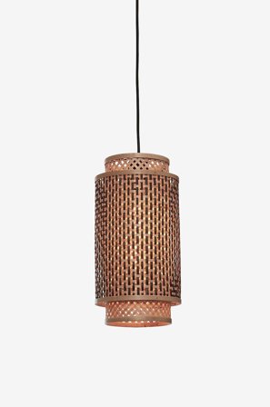 Good&Mojo - Loftlampe rørformet Bhutan 18x35 cm - Flerfarvet - Loftpendler - Fra Homeroom