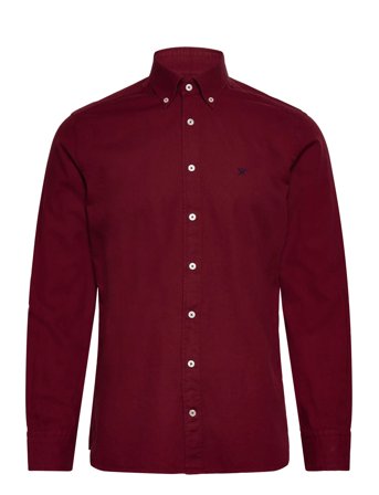 Hackett London Ess Gmt Dyed Oxford - Burgundy - S