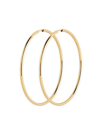 Senorita Hoop Accessories Jewellery Earrings Hoops Gull Maria Black*Betinget Tilbud