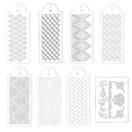 Reunustehdas Kukka-aiheinen kakunkoristelupohja Uudelleenkäytettävä DIY-taide- ja käsityöpohja