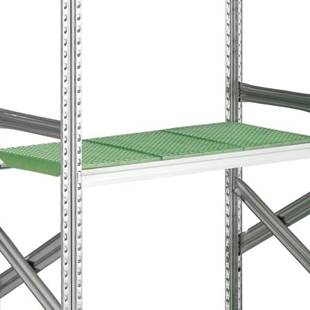 Hyllplan till hyllställ TRANSFORM, plast, 900x400 mm, grön