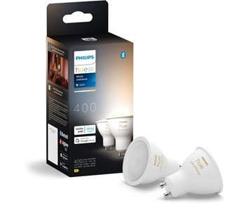 Philips HueWA 4.2W GU10 EU 2P - 2-pack 4,2 W spotlight för Philips Hue-system