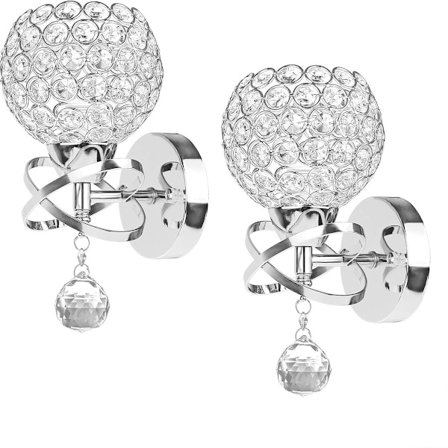 Modern stil kristall pendel vägglampa sovrum gäng vardagsrum vägglampa KLB