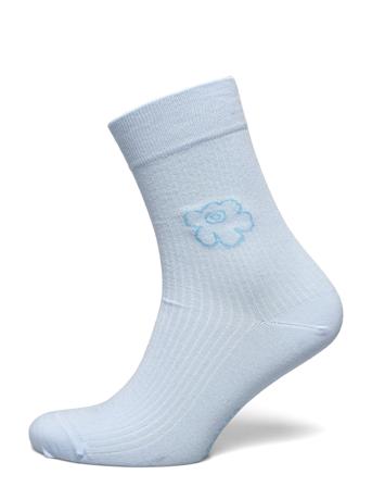 Taipuisa Unikko Lingerie Socks Regular Socks Blå Marimekko*Betinget Tilbud
