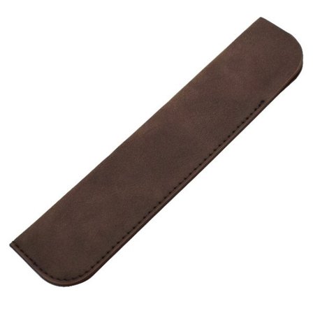 Blød blyant etui holder til én pen PU læder skrivematerialer holder