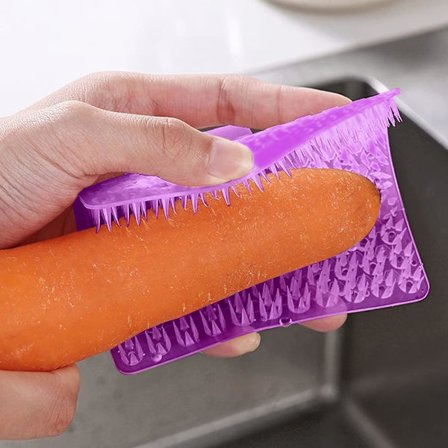 Grönsaksborste Potatisskrubb Borste Grönsak Rengöringsborste wi