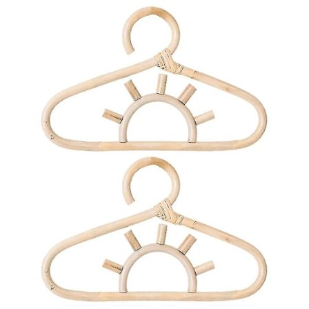 Rattan Væghængere Børnetøj Organizer Stativ Tøj Hat Hængende