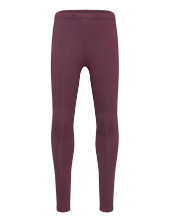 Leggings Basic Brushed Inside Bottoms Leggings Burgundy Lindex